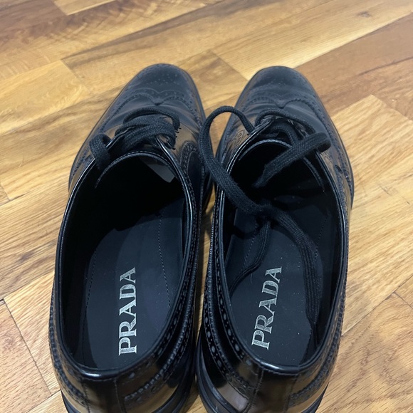 Prada leather platform derbies black - Picture 3 of 6